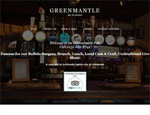 Tablet Screenshot of greenmantlepub.co.uk